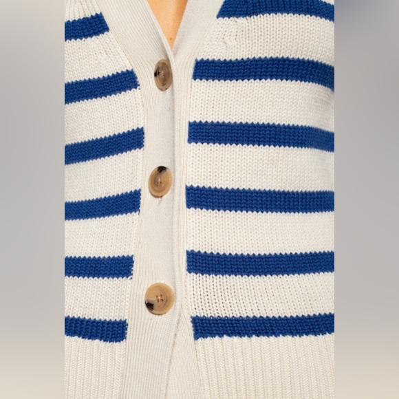 TOTEME
Women's Blue Signature Striped Cardigan - Picture 4 of 6